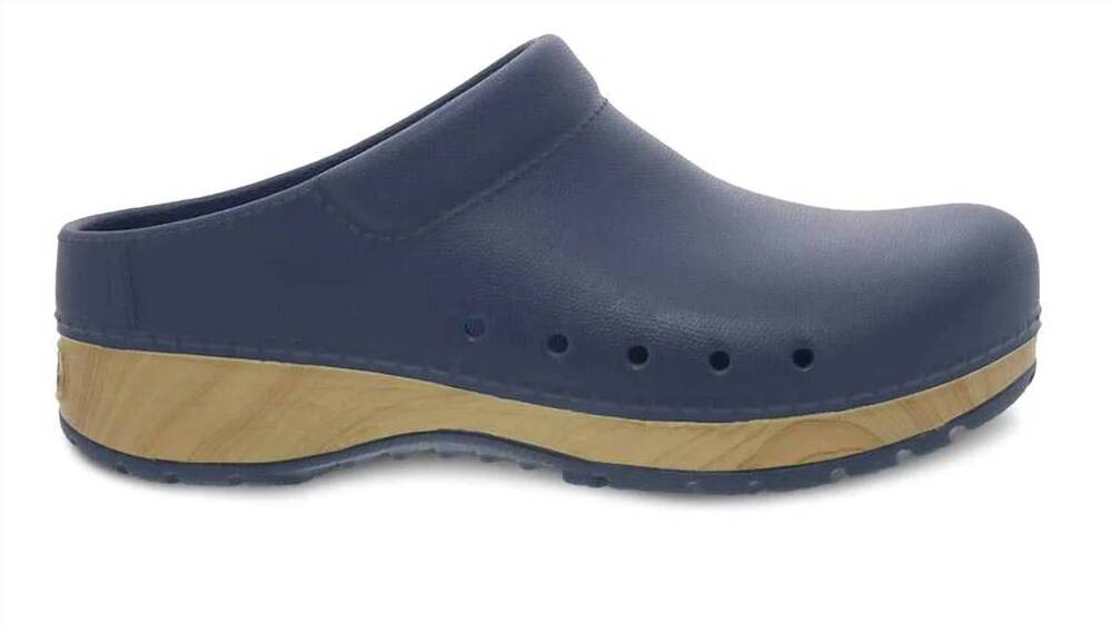 NEW DANSKO women's kane slip-on backless clog in blue molded